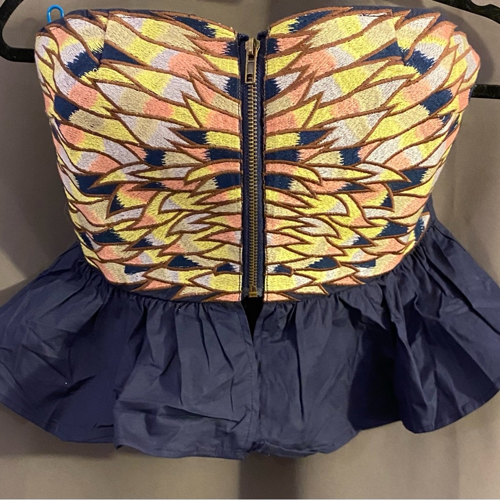 Beautiful zip up tube top